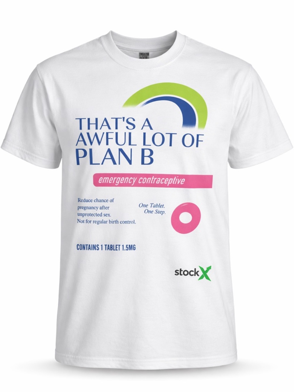 White Graphic Short Sleeve Tee - Plan B Design